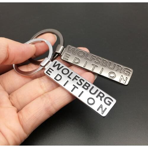 1pcs New 3D Metal WOLFSBURG EDITION Car KeyChain Key Rings gift For Touareg SUV Santana Golf Passat Auto Accessories key