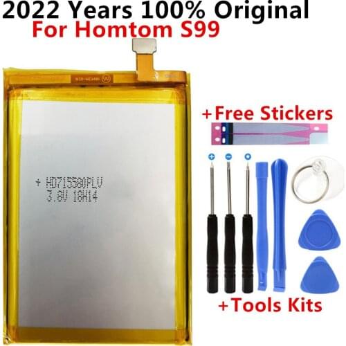 100% Original New High Quality 6200mAh Battery For HOMTOM S99 Mobile Phone batteries + Gift Tools