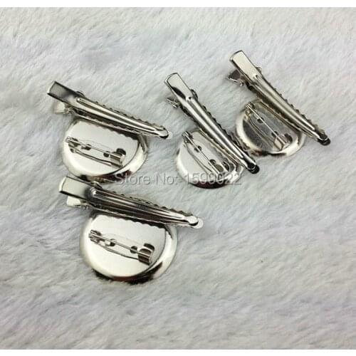 100PCS Diy Brooch Alligator Barrette Metal Hair Clips jewelry Handmade Clothes Accessories Hat Decoration 2cm 2.5cm 3cm