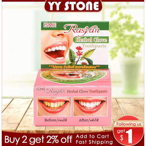 25g Toothpaste Teeth Tooth Whitening Natural Coconut Herb Clove Mint Flavor Tooth Paste Kit Dentifrice Remove Stain Cleaning