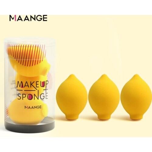 MAANGE 3 Pcs Makeup Sponge New Dry or Wet Puffs Beauty Sponge Foundation Sponge Soft Powder Cream Concealer Puff Cosmetic Tools