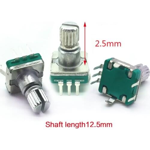 5PCS 5PIN EC11 30 Position Rotary Encoder Code Switch 12.5mm Half Shaft Encoder Switch