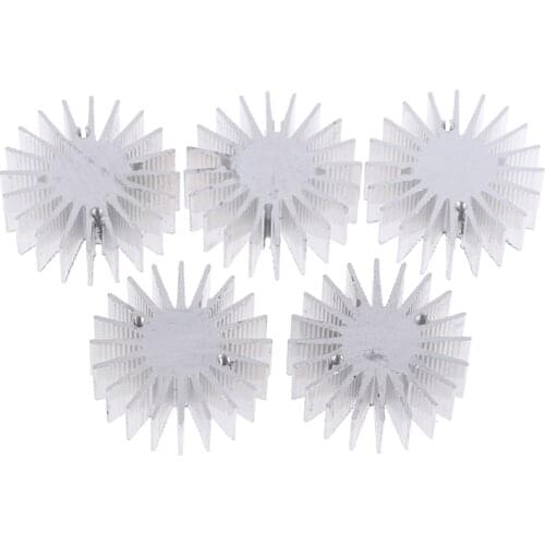 5PCS LED Heatsink Radiator Aluminum 1W 3W Heat Sink Radiator for Household Lamp Radiator Replaceable 36mmX15mm