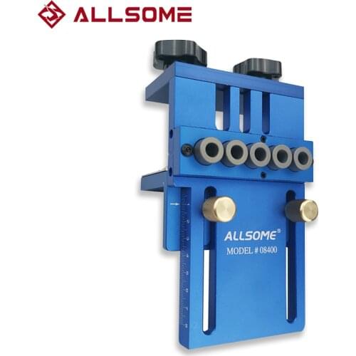 ALLSOME 08400 Aluminum Alloy Jig Dowel Dowelling Jig Set HT1705