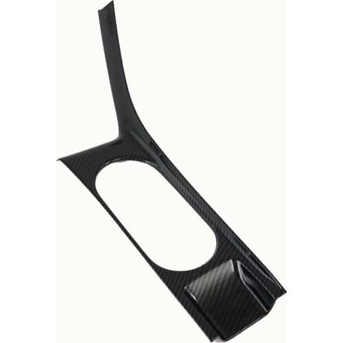 For Hyundai Sonata DN8 2020 2021 Carbon Fiber Car Accessories Interior Decoration Front Water Cup Holder Sticker Cover Trim LHD