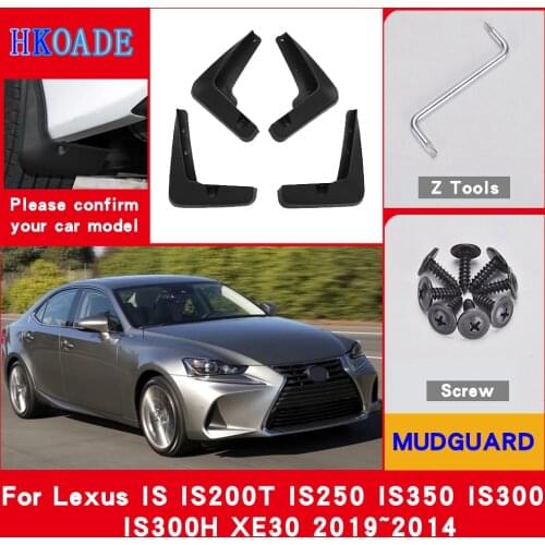 Car Mud Flaps For Lexus IS IS200T IS250 IS350 IS300 IS300H XE30 2019~2014 Mudguards Splash Guards Fender Mudflaps Car Fender