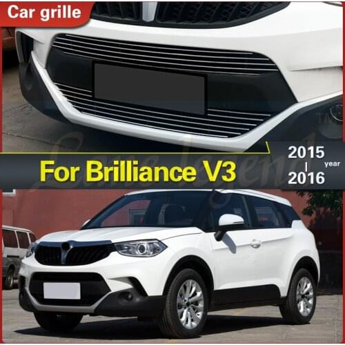 Auto Radiator Centre Bumper Grille Panel Cover Car Grill Panel Trim Car Styling Body kit For Brilliance V3 2015 2016