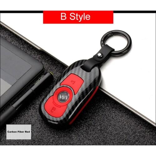 Car Smart 3 Button Remote Key Cover Case Holder Protect Keyeather Keychain Keyring for BUICK ENVISION Brand New B Style Keycase