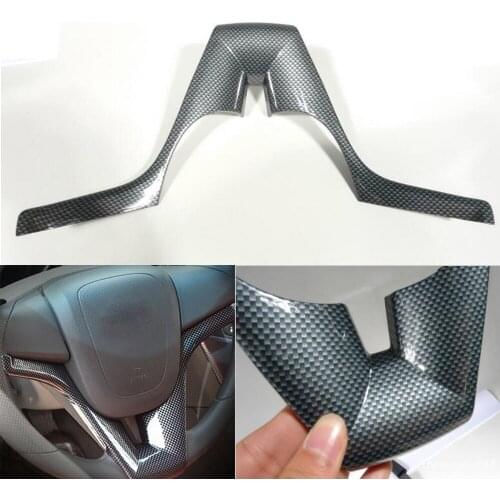 Car styling Imitation Carbon Fiber Steering Wheel trim cover with 3M adhesive tape for Chevrolet Cruze 08 09 10 11 12
