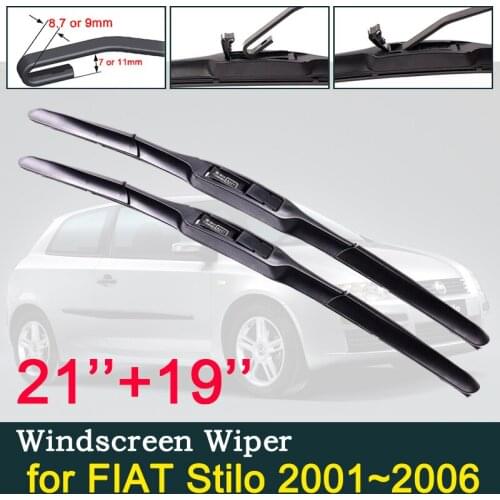 For FIAT Stilo 2001~2006 2002 2003 2004 2005 Front Window Windscreen Windshield Wipers Car Wiper Blades Car Accessories