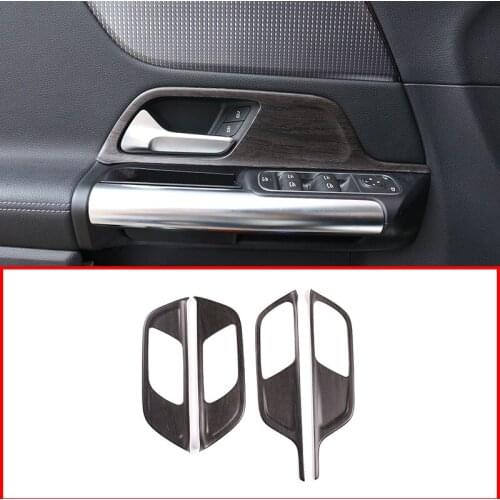 For Mercedes Benz B Class W247 B200 19-20 Car styling ABS Oak wood grain Car Inner Door Handle Cover Trim Frame Car Accessories