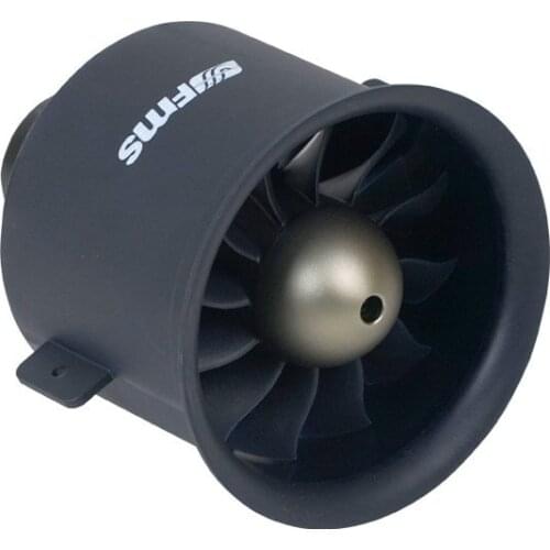 FMS 80mm 12-Blades Ducted Fan EDF with 3270 2000KV 6S Inrunner Brushless Motor for RC Airplane Ducted Fan Plane DIY Parts