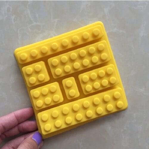 Building Block Shape Silicone Chocolate Mold Ice Grid Mold Xg729