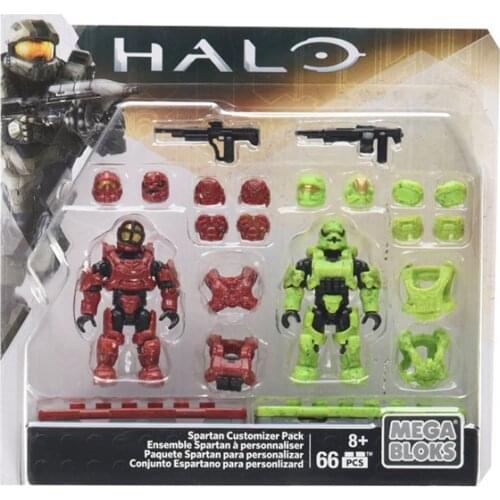 Mega Bloks Construx Halo CNC95 Spartan Customizer Pack Building Blocks Construction Toys Action Figure Educational Toys