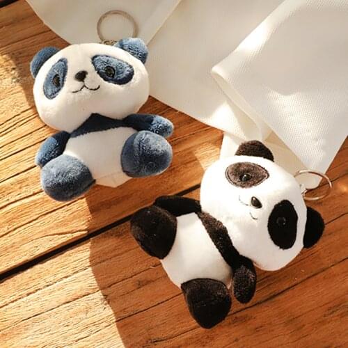 Lover Panda 10CM Plush Stuffed Toys - 4Colors, key chain ring Pendant Plush Toys , Wedding Gift Panda Plush Toy