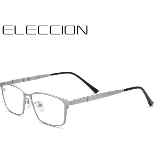 ELECCION Pure Titanium Glasses Frame Men 2021 New Male Classic Optical Prescription Eyeglasses Full Rim Square Eyewear 85642