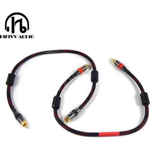 HIFI RCA Cable Cable size 0.5m 1m 1.5m 2m DIY hifi amp audio