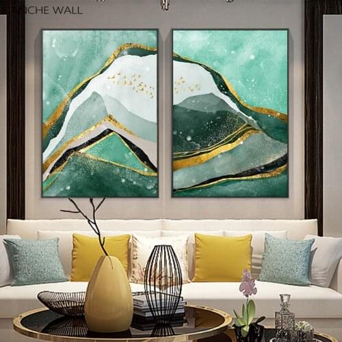 Modern Mountain Abstract Wall Poster Landscape Canvas Print Painting Contemporary Art Home Decoration Picture