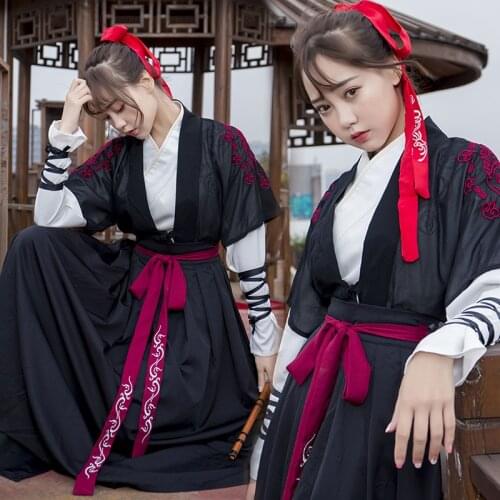 Hanfu Women Traditional Chinese Dance Costumes Men Folk Festival Outfit Fairy Dress Rave Outfit Hanbok Modern Clothing YB1075