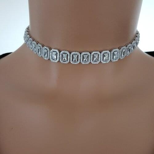 Women Choker Necklace Art Deco Choker Fashion Jewelry for Women 925 Sterling Silver Made in TURKEY