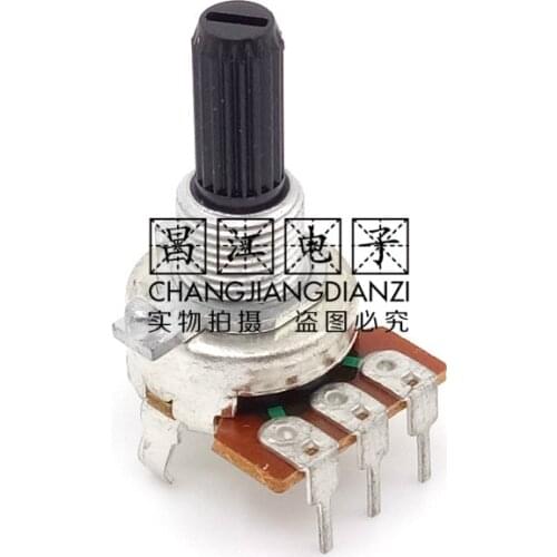 1 Piece 1613 Type B104 Mono B100K Audio Speaker Amplifier Volume Potentiometer 20MM Flower Shaft 3 Feet