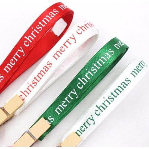 1691242, 10MM Christmas Series Printed grosgrain ribbon, DIY handmadeHair accessories Material wedding gift wrap