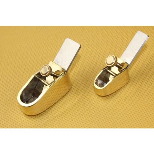 2 pcs various convex bottom brass planes, Violin/Cello making tools