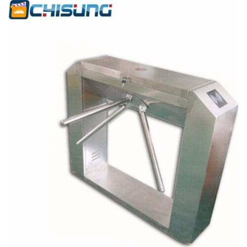 304 stainless steel Metro station Security rotate turnstile gate with Vertical Bridge house