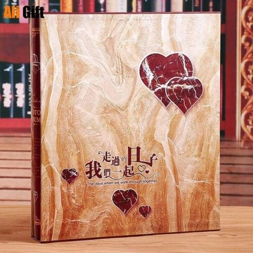 400 sheets 5/6/7 inches photo interstitial album photo albums baby growth album scrapbook wedding memory album