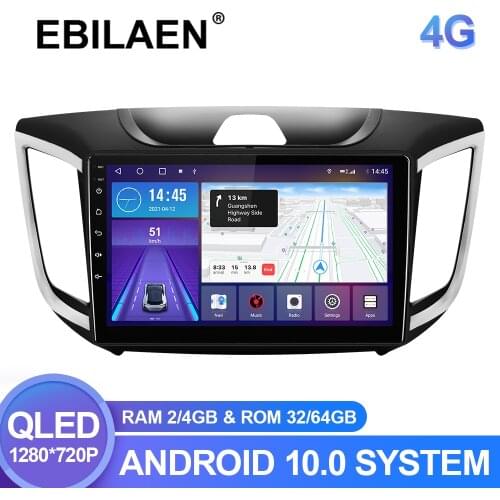 Car Radio Multimedia Player For Hyundai Creta ix25 2015-2020 Android 10.0 Autoradio GPS Navigation DVR Camera WIFI IPS Screen