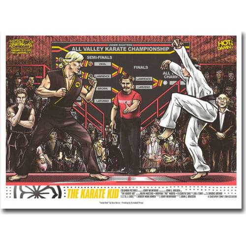 D0161 The Karate Kid Movie Silk Fabric Poster Art Decor Indoor Painting Gift