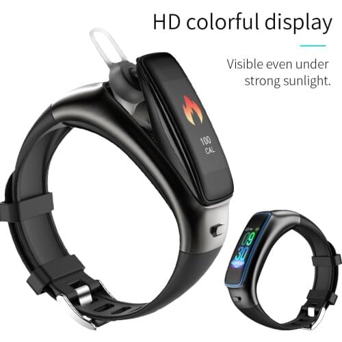 MOCRUX V09 Fitness Bracelet Wireless Bluetooth Earphone 2 In 1 Bluetooth 4.0 Chip Sport Smart Watch