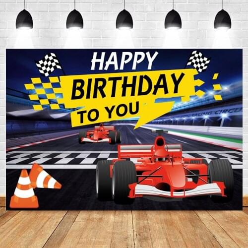 Yeele Wild Party Photography Backdrop Racing Car Baby Boy Birthday Portrait Party Background Photozone Photo Studio Photographic