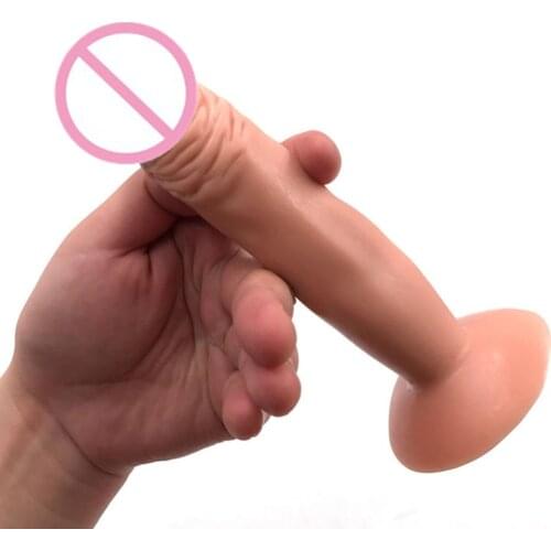 6.29 Inch Flexible Small Dildo With Strong Suction Cup Anal Plug Penis Sex Toys For Beginners Female Masturbation Sex Products