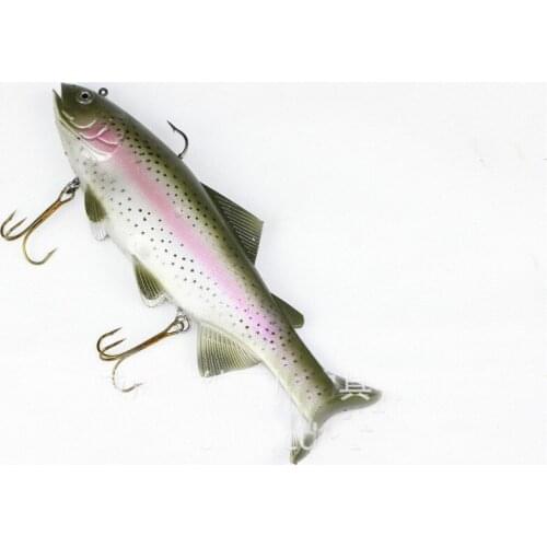 Deep sea Big Fishing soft Replica Fish Lure Baits Treble Hook 30cm/372g Free shipping