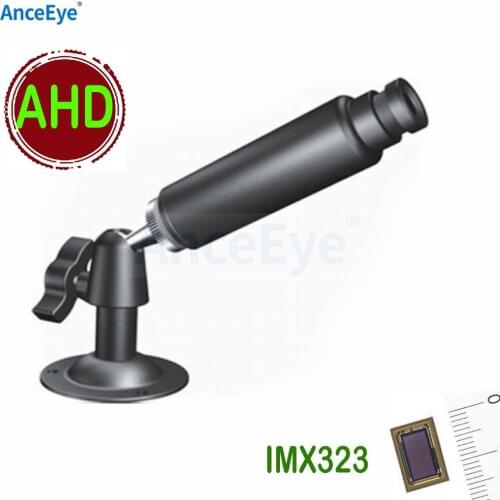 AnceEye AHD Mini Bullet Camera 1080P HD AHD Camera 2MP IMX323 StarLight 0.0001 Lux Security CCTV Camera Small Vandal-proof Black
