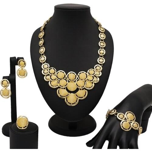 Mirafeel Fashion Dubai Jewelry Sets Women Gold Big Necklace Nigeria Wedding African Crystal Bridal Jewelry Sets