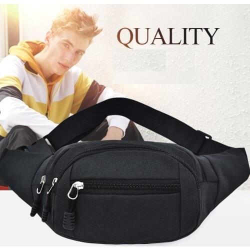 Waist Bag Men Multifunctional Large Capacity Practical Nylon Cloth Wear-resistant Sports Leisure Collection Womens Fanny Bag