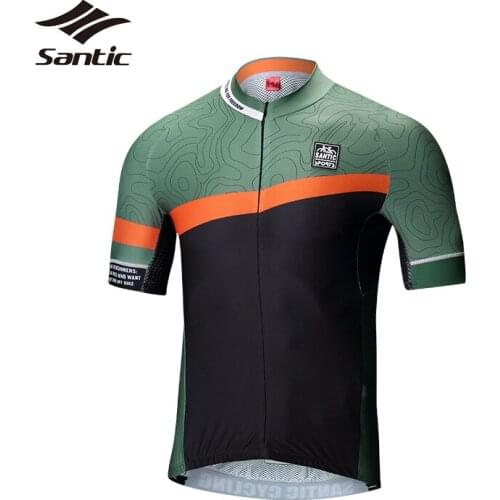 Santic Men Cycling Jersey Summer 2018 Pro Team Road Mountain Bike Jersey Breathable Quick Dry Riding Jersey Bicycle Clothing