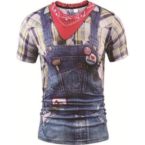 New 2021 3D Printed Overalls Kids Boy Girl Unisex T Shirt Summer Casual Men Women Children Cosplay Costume T-Shirt Tops Tees