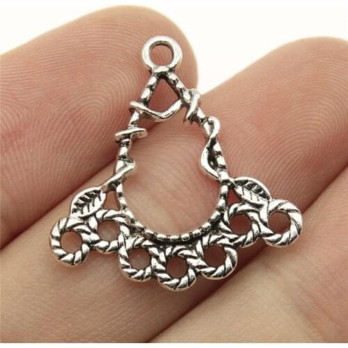 10pcs 25x25mm Porous Earring Connector Charms For Jewelry Making