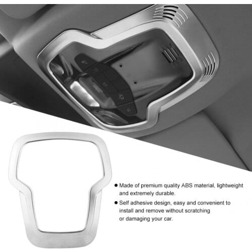 ABS Chrome Car Front Ceiling Reading Lamp Frame Matt Chromed Trim Cover Fits for Alfa Romeo Giulia Stelvio 2017