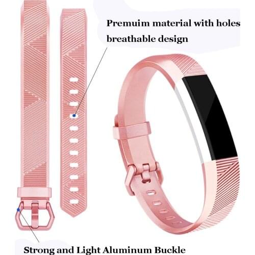 Honecumi Rose Gold Band For Fitbit Alta HR / Fitbit Alta Smart Watch Wrist Strap For Fit bit Alta HR Small Large Bracelet