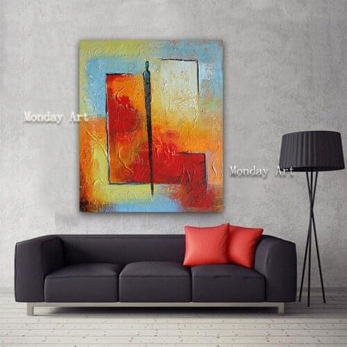 Hand painted Canvas abstract Painting Wall Picture Artwork for Bed Room Canvas Oil Painting Scandinavian Living Room home Decor