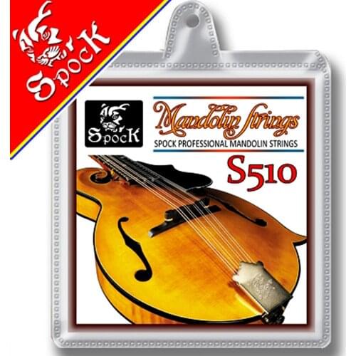 Spock S510 Mandolin Strings Silver Plated Copper Wound 8pcs/1set Mandolin Strings Plated Steel Core