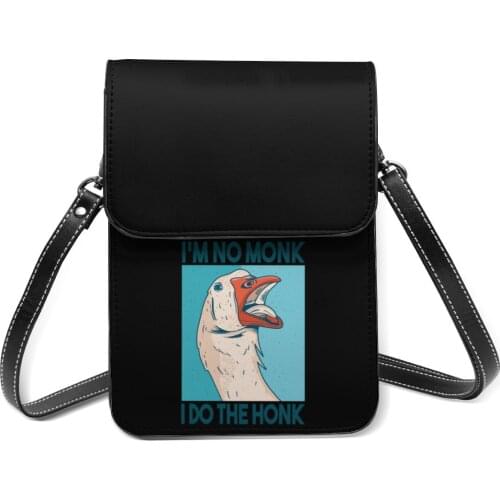 Goose Shoulder Bag Vintage Leather Streetwear Mobile Phone Bag Woman Gift Bags