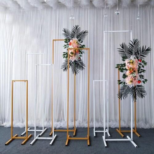 Wrought Iron Wedding Beveled Geometric Screen Shelf Stage Three-dimensional Flower Stand Decoration Background Wrought Iron Arch