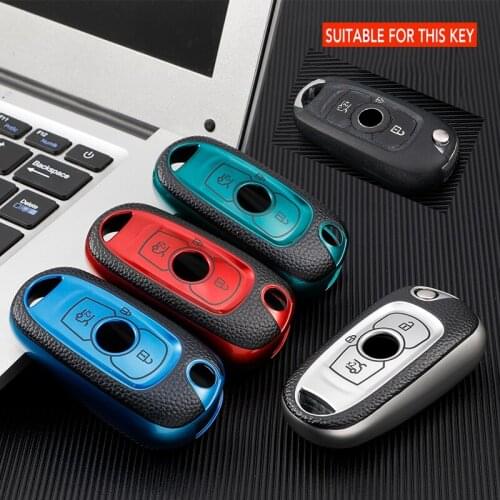 Tpu Car Remote Key Cover Case Shield For Opel Vauxhall Astra K Corsa E For Buick Verano Gx Gl6 Encore Protection Accessories