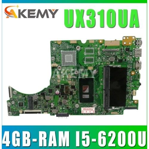 UX310UA Laptop motherboard for ASUS UX310UQK UX310UQ UX410UQ UX410UQK UX310UV original mainboard 4GB-RAM I5-6200U