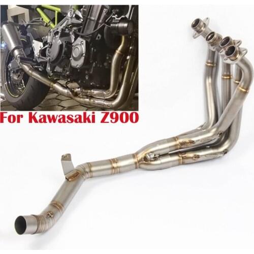For Kawasaki Z900 Motorcycle Exhaust System Front Link Pipe Header Connect Pipe Stainless Steel Slip on 51mm Muffler Tube